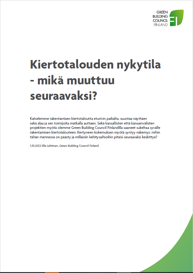 Kiertotalouden Nykytila - Mikä Muuttuu Seuraavaksi? - Green Building ...